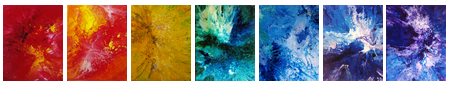Healing  — Original Fine Art Painting 7-PSet