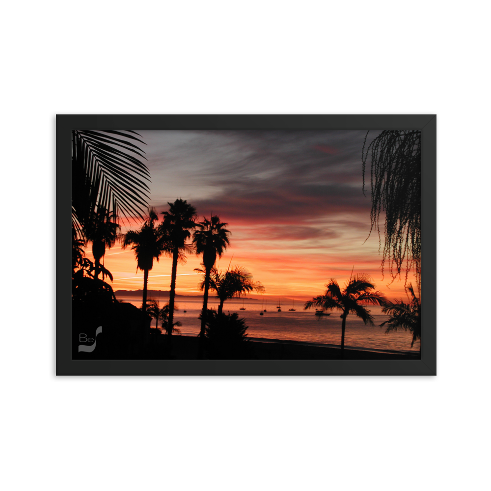 Early Sunrise BeSculpt Framed Photo-Art Seascape