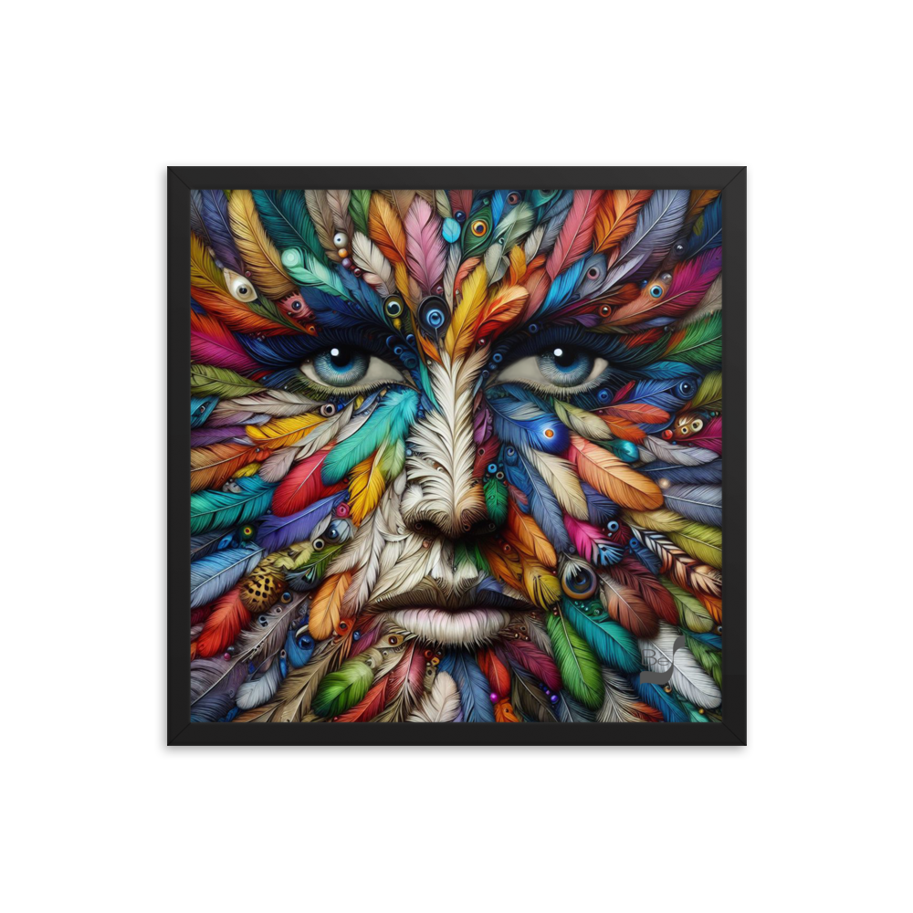 Feather Eyes BeSculpt Framed Photo-Art S