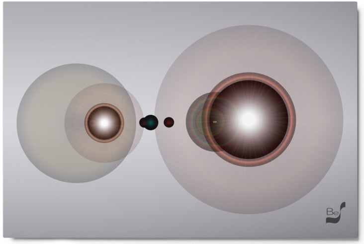 Galactic Planetary Nebula 77 BeSculpt Wall Art on Metal