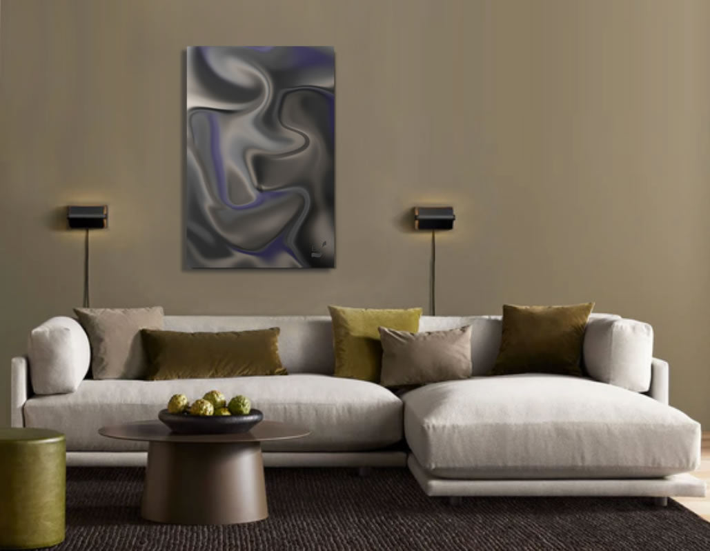 Silhouette BeSculpt Abstract Wall Art on Metal