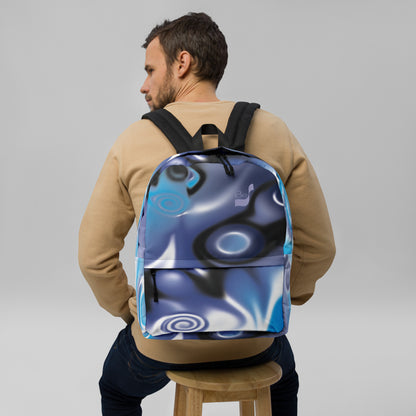 No. 87 BeSculpt Abstract Art Backpack - Captivating Retro Charm