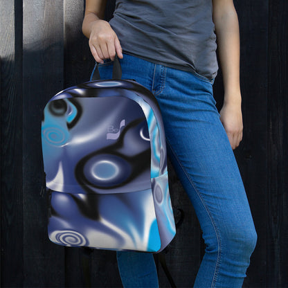 No. 87 BeSculpt Abstract Art Backpack - Captivating Retro Charm