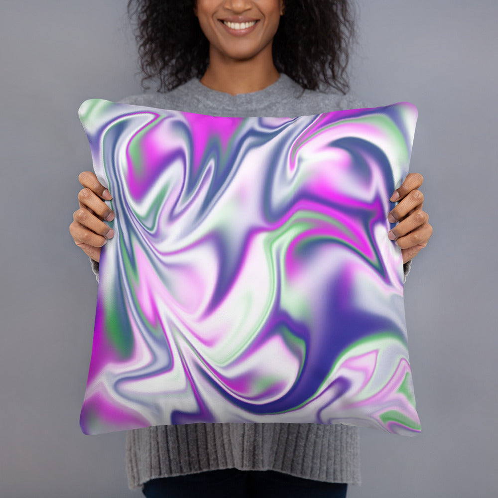 Burst BeSculpt Abstract Art Throw Pillow