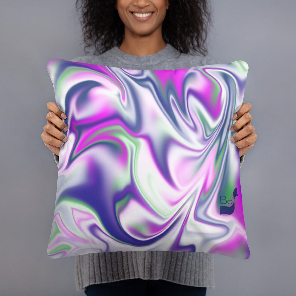 Burst BeSculpt Abstract Art Throw Pillow