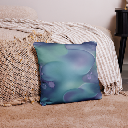 Elevate Your Space with the Enchanting Fizz Collection Abstract Art Throw Pillow Step into a world of enchanting allure with the mesmerizing Fizz Collection. At its heart lies the captivating "Fizz" painting series, woven into an array of products that invite you to immerse yourself in a symphony of harmonious colors.