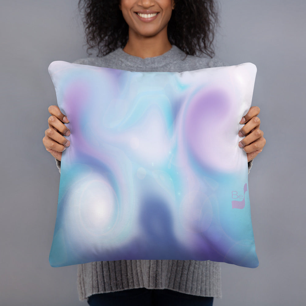 Swirling BeSculpt Abstract Art Throw Pillow