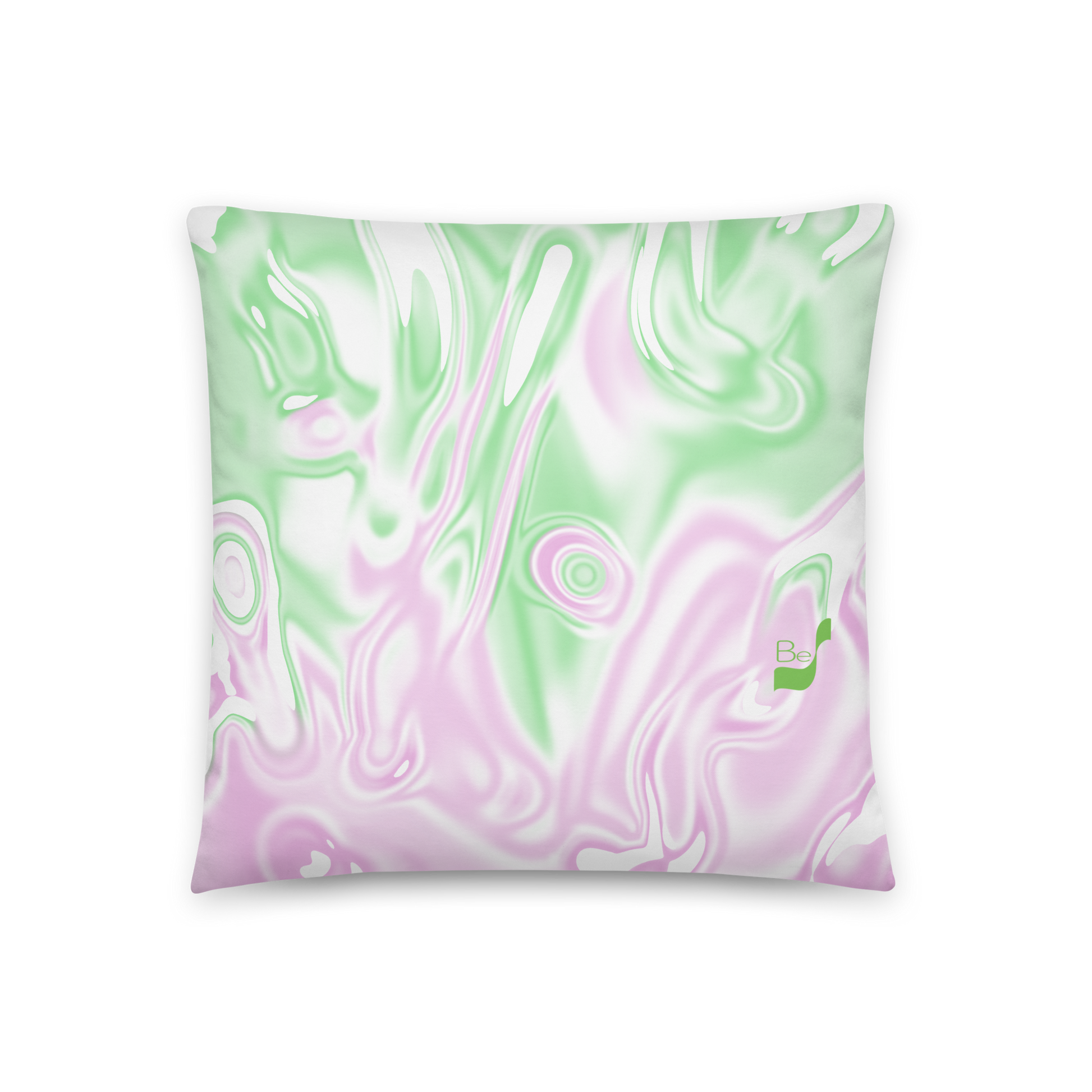 Rose BeSculpt Abstract Art Throw Pillow