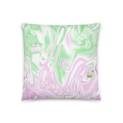 Rose BeSculpt Abstract Art Throw Pillow