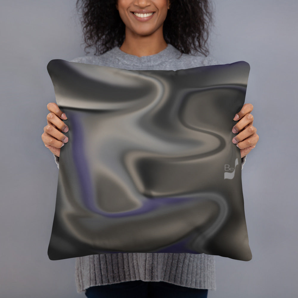 Silhouette BeSculpt Abstract Art Throw Pillow Square