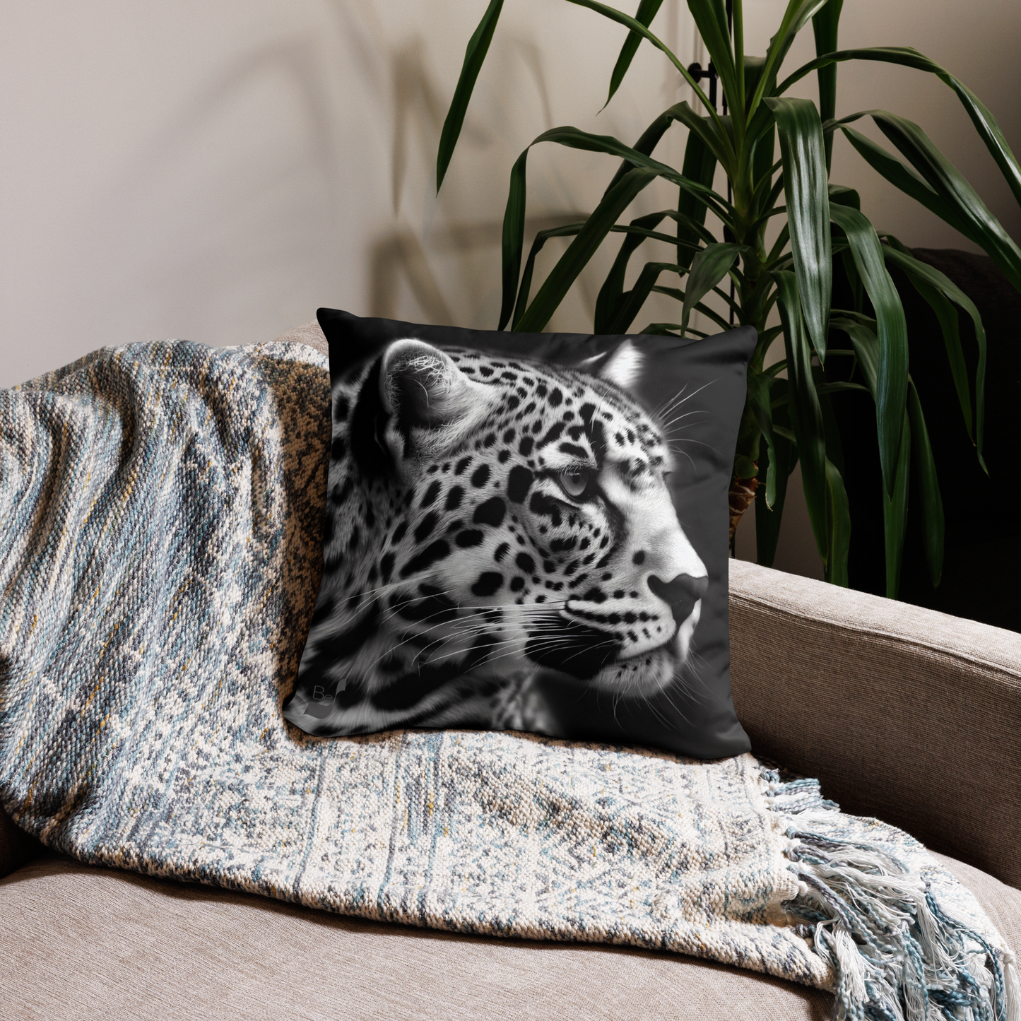Leopard BeSculpt Throw Pillow