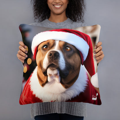 Pup-tastic  BeSculpt Photographic Holiday Art Throw Pillow
