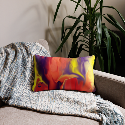 Airless BeSculpt Abstract Art Throw Pillow Reversed Image