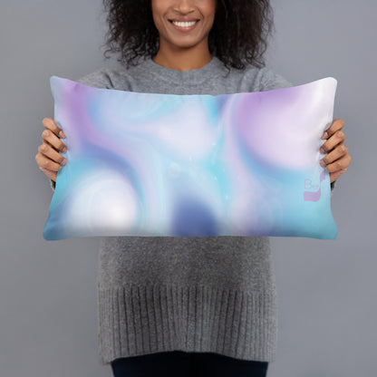 Swirling BeSculpt Abstract Art Throw Pillow