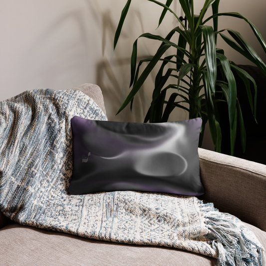 Moon Specks BeSculpt Abstract Art Throw Pillow Lumbar Reversed Image