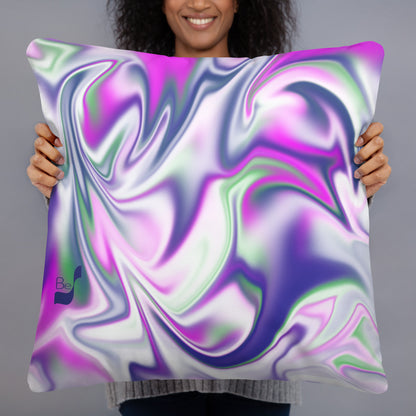 Burst BeSculpt Throw Pillow Reversed Image