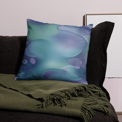 Fizz BeSculpt Abstract Art Throw Pillow