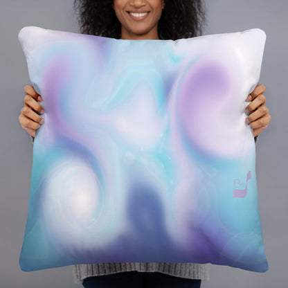 Swirling BeSculpt Abstract Art Throw Pillow