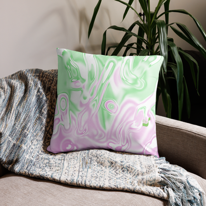 Rose BeSculpt Abstract Art Throw Pillow