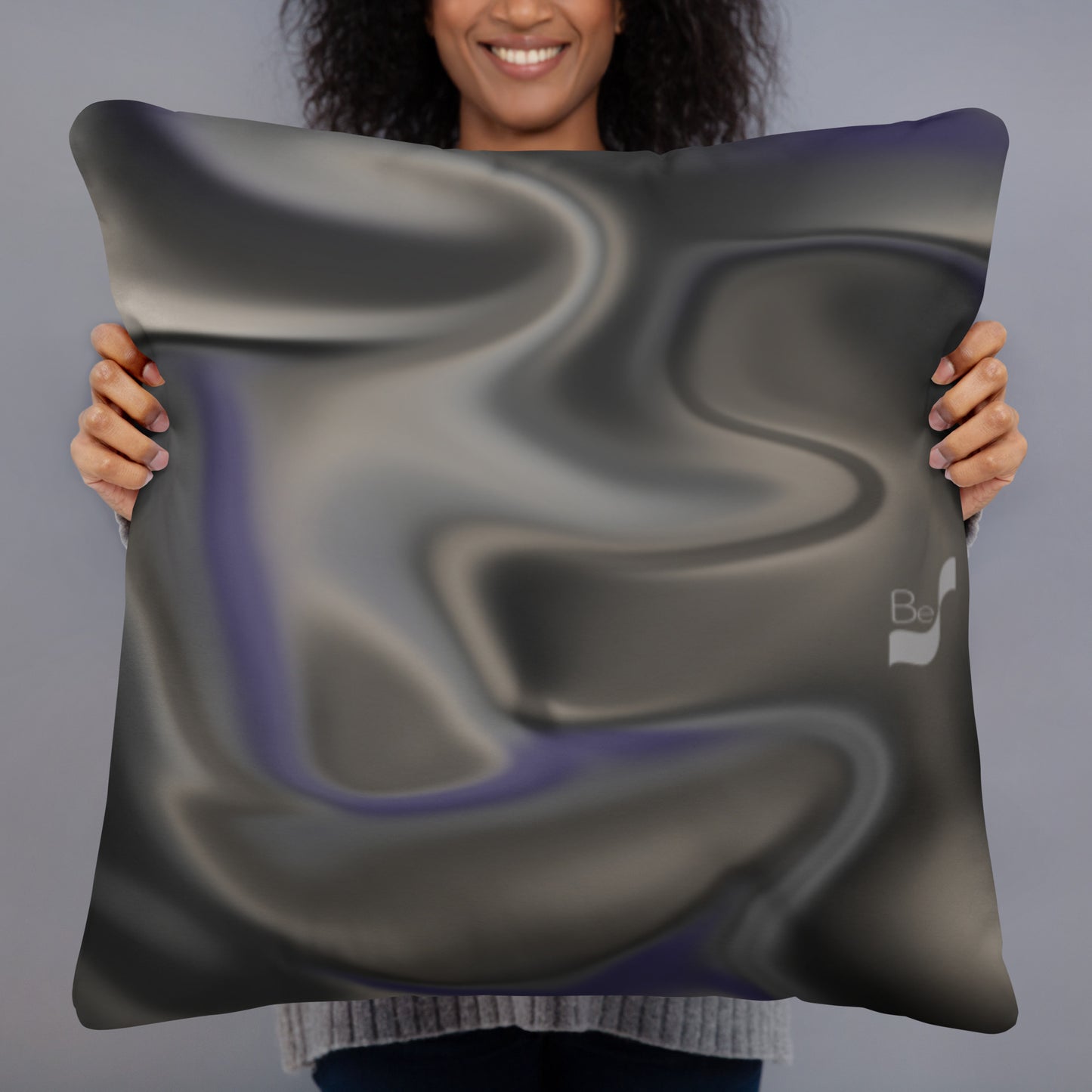 Silhouette BeSculpt Abstract Art Throw Pillow Square