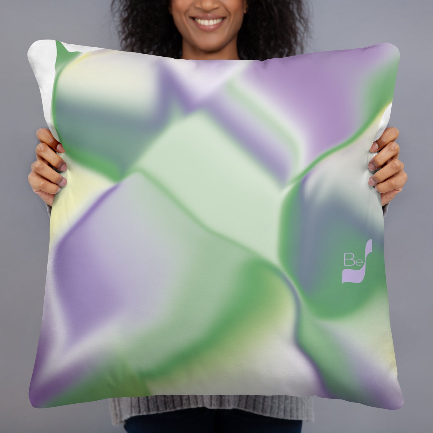 Ribbons BeSculpt Abstract Art Throw Pillow