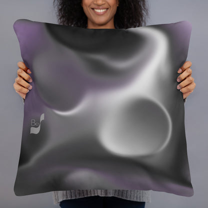 Moon Specks BeSculpt Abstract Art Throw Pillow Square Reversed Image