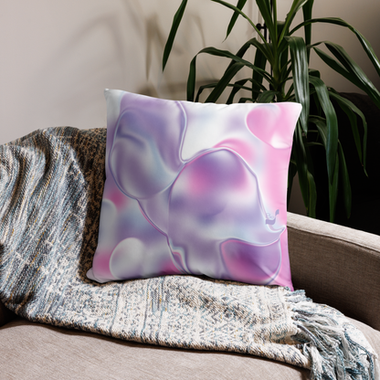 Grouchy Nature BeSculpt Abstract Art Throw Pillow