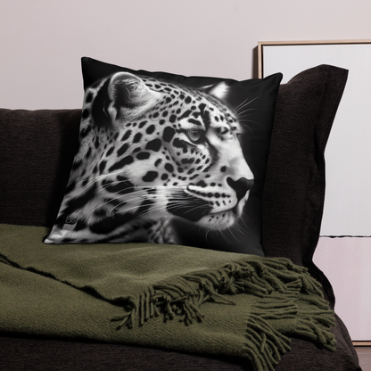 Leopard BeSculpt Art Throw Pillow