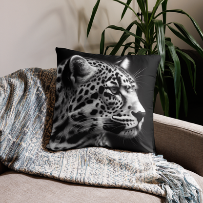 Leopard BeSculpt Art Throw Pillow