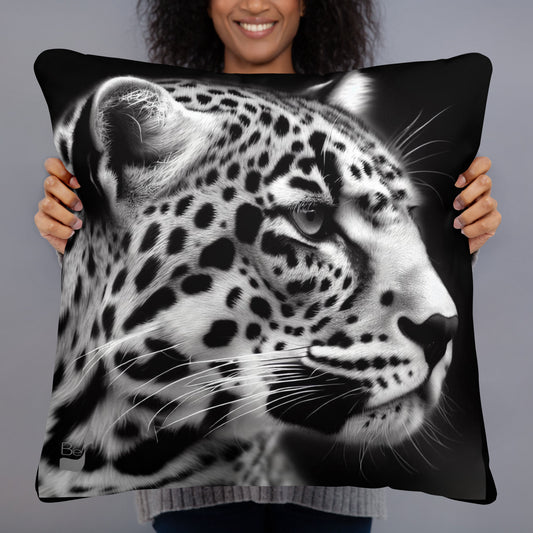 Leopard BeSculpt Art Throw Pillow