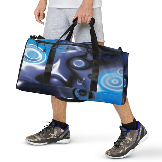 No.87 BeSculpt Abstract Art Travel Duffel Bag - Vintage Charm in Modern Style