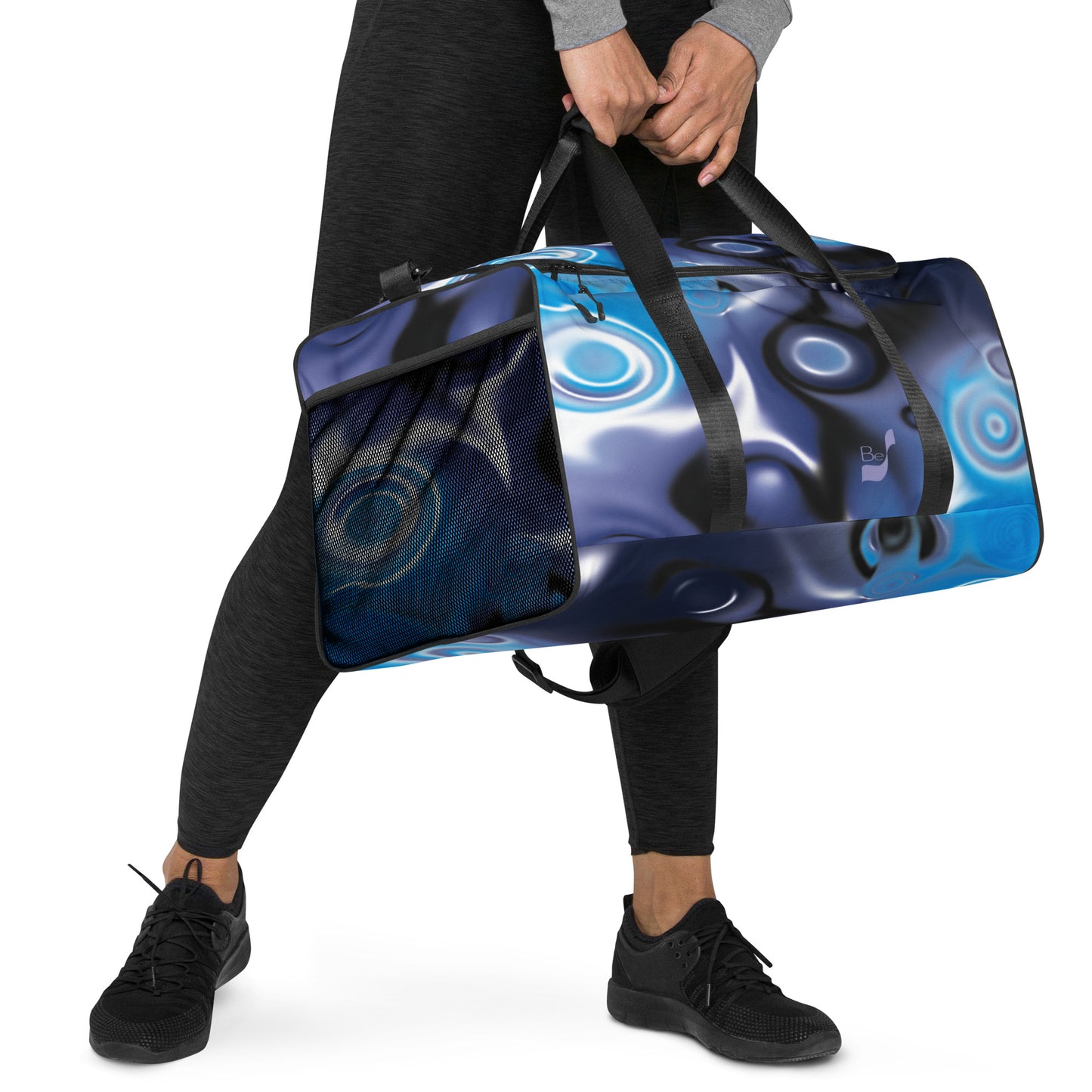 No.87 BeSculpt Abstract Art Travel Duffel Bag - Vintage Charm in Modern Style