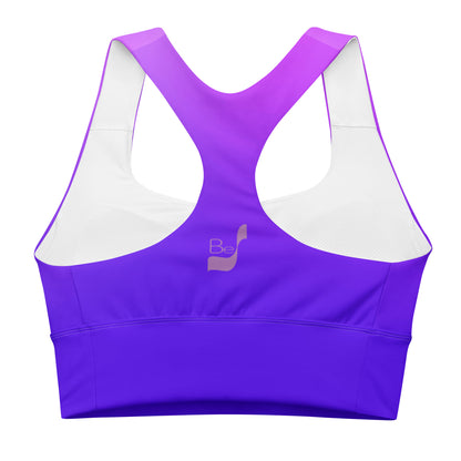 Royal Blue Gradient BeSculpt Women Longline Sports Bra