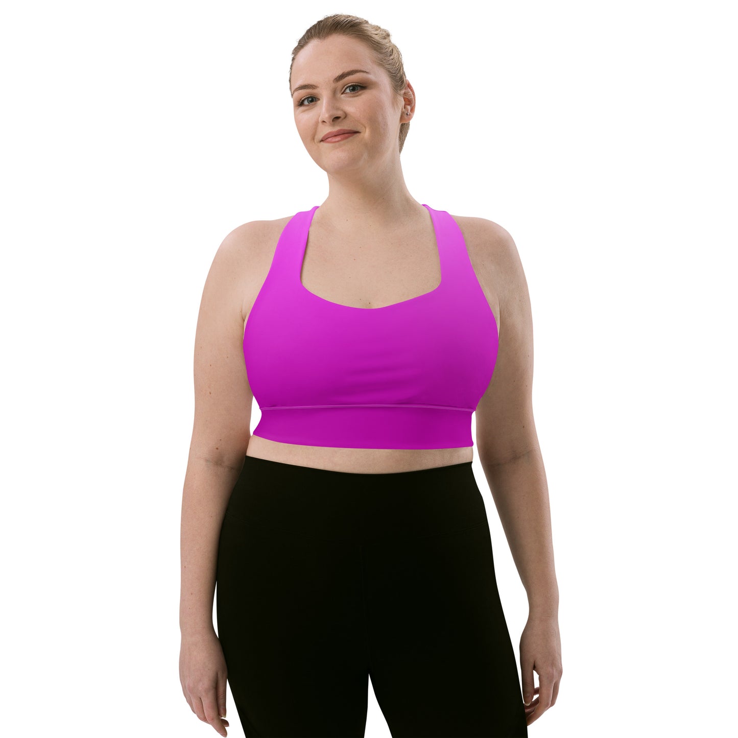 Violet Gradient BeSculpt Women Longline Sports Bra