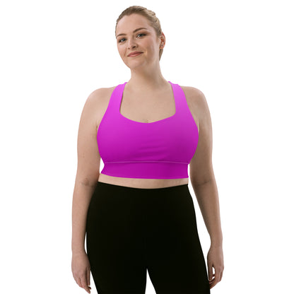 Violet Gradient BeSculpt Women Longline Sports Bra