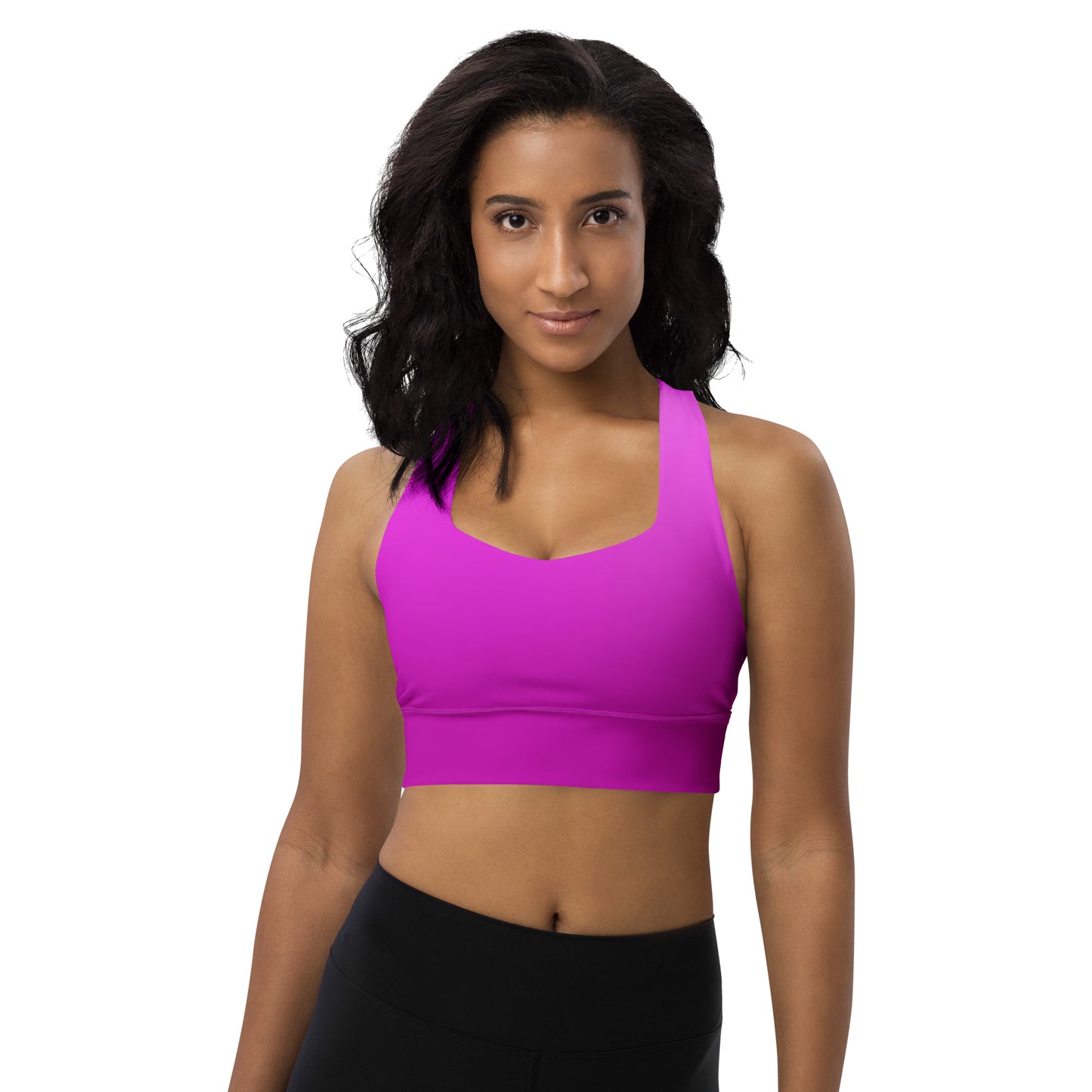 Violet Gradient BeSculpt Women Longline Sports Bra