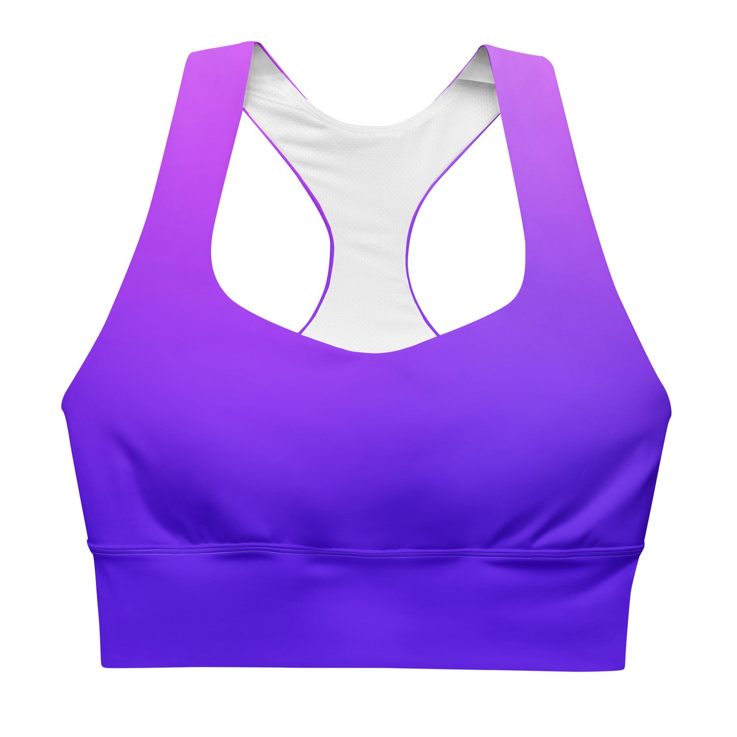 Royal Blue Gradient BeSculpt Women Longline Sports Bra