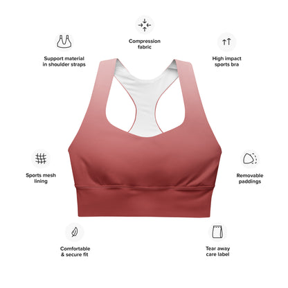 Cherri Gradient BeSculpt Women Longline Sports Bra