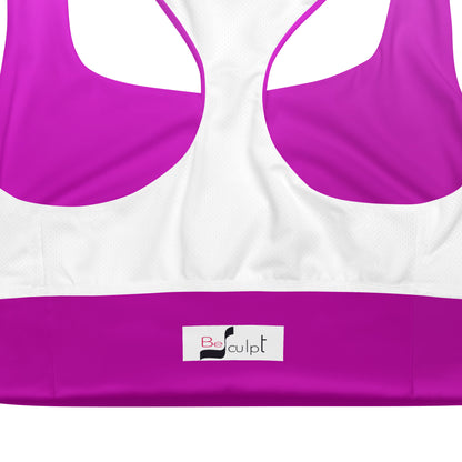 Violet Gradient BeSculpt Women Longline Sports Bra