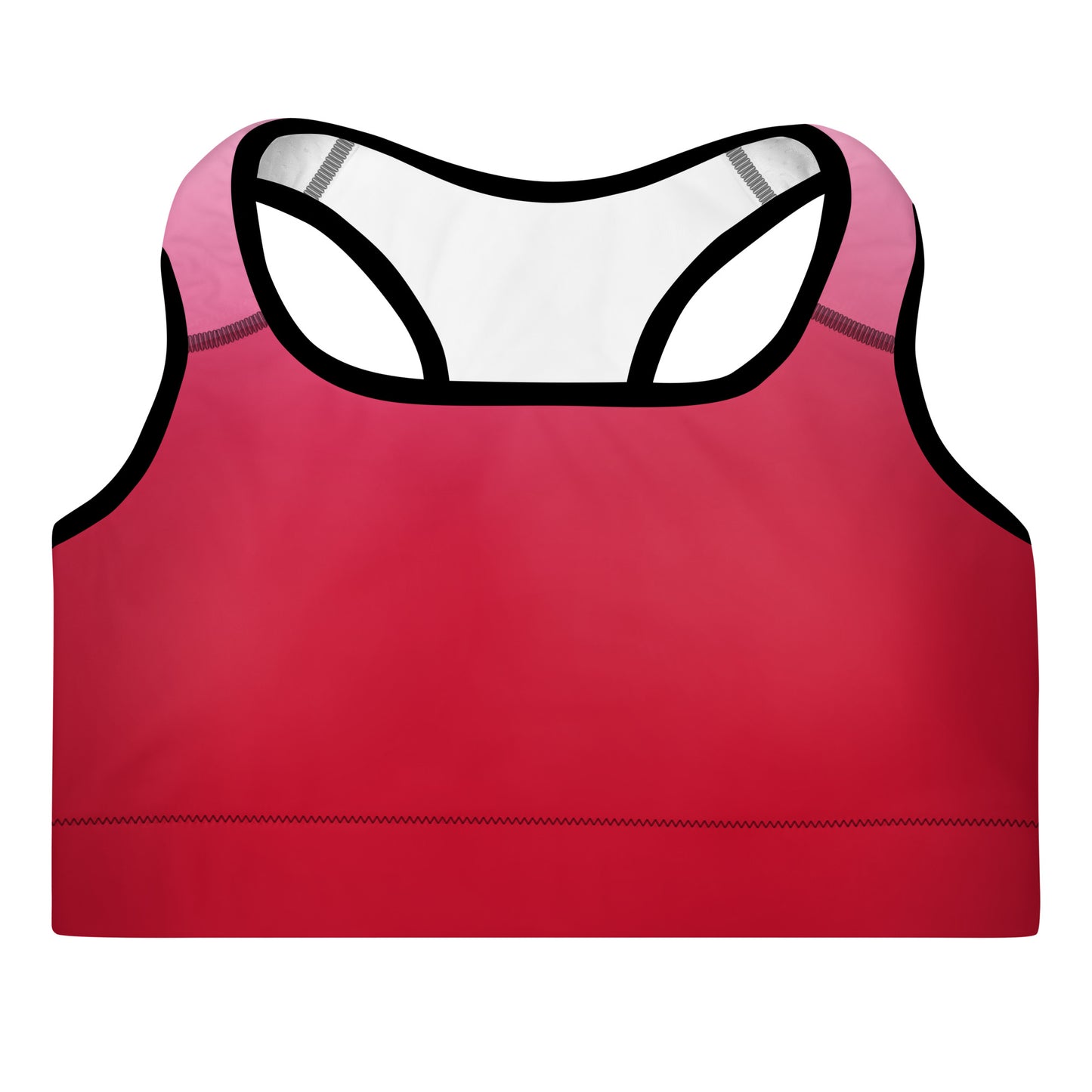 Red Gradient BeSculpt Women Padded Sports Bra