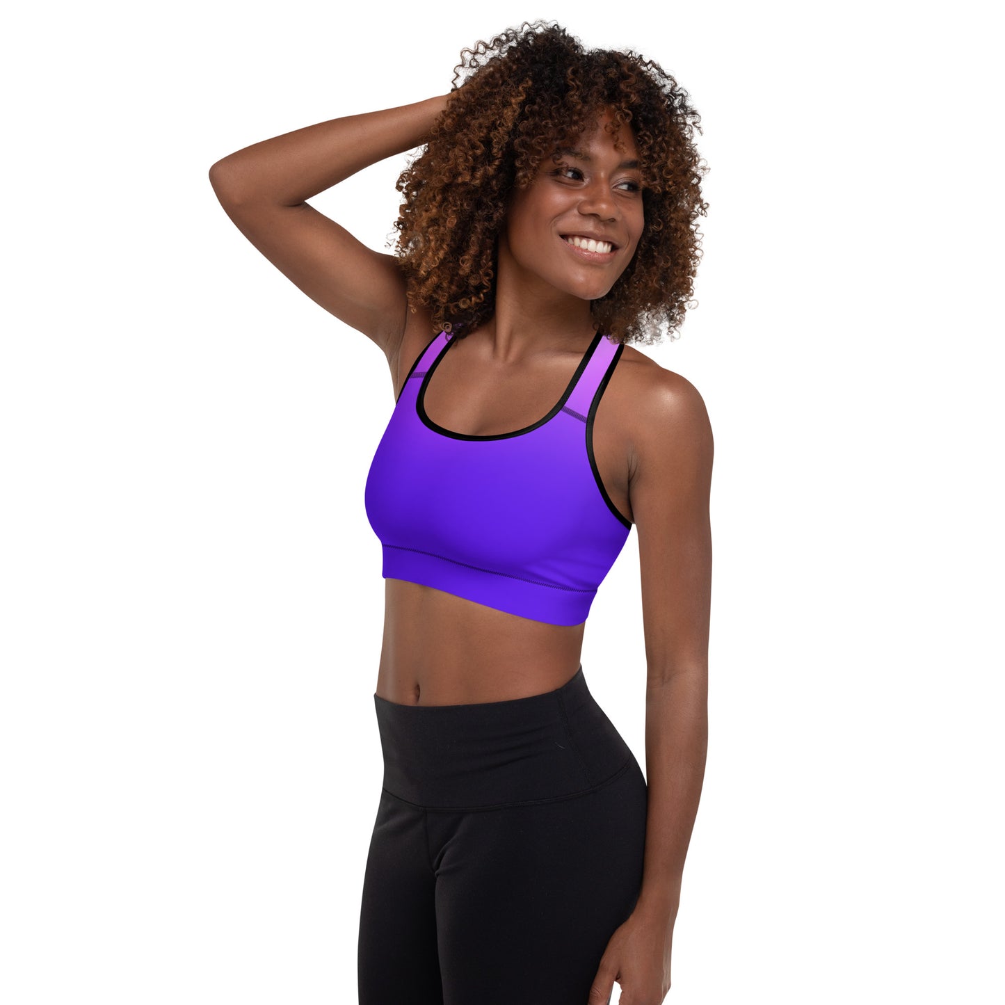 Royal Blue Gradient BeSculpt Women Padded Sports Bra