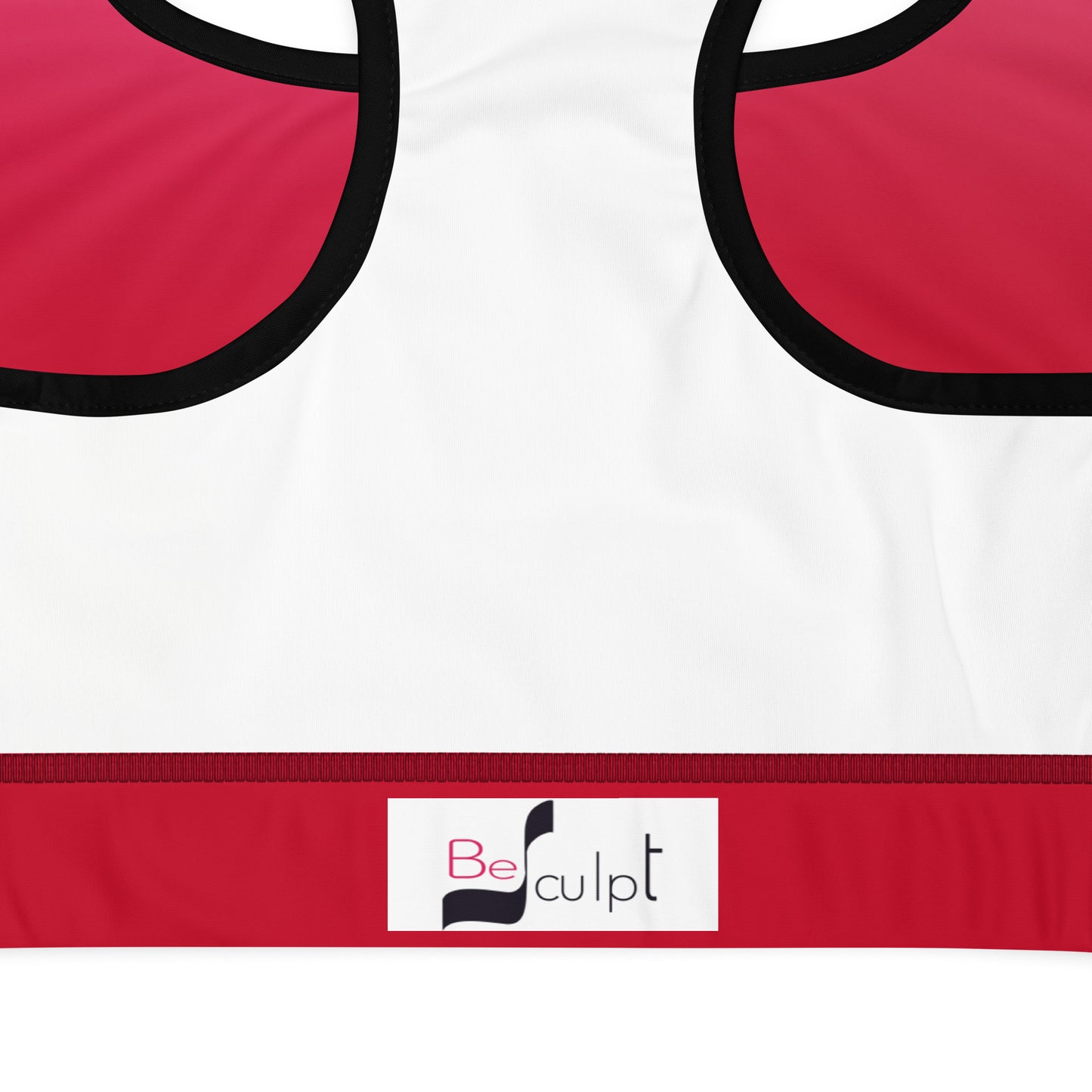 Red Gradient BeSculpt Women Padded Sports Bra