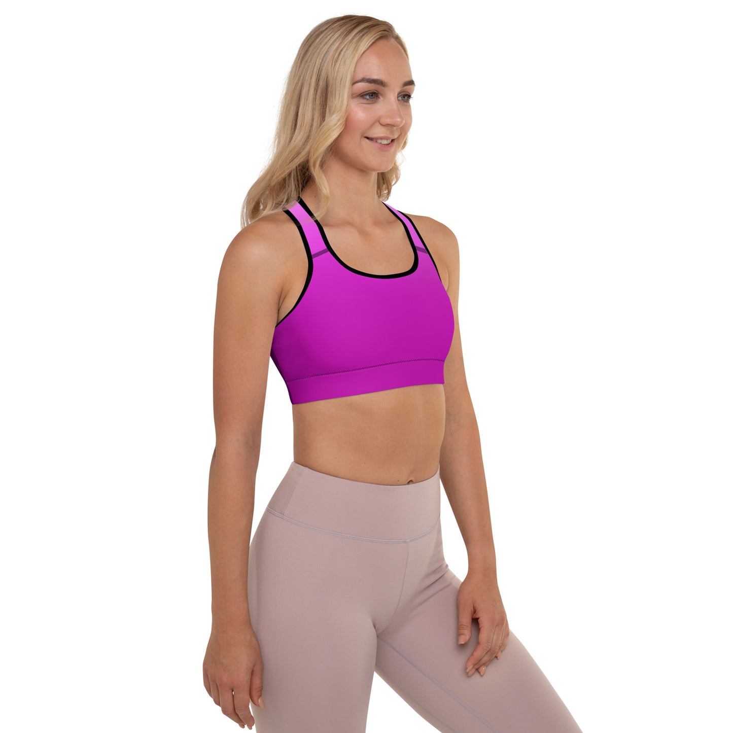 Violet Gradient BeSculpt Women Padded Sports Bra