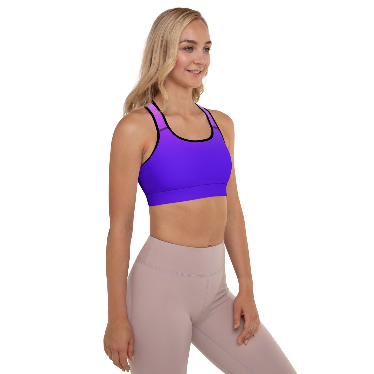 Royal Blue Gradient BeSculpt Women Padded Sports Bra