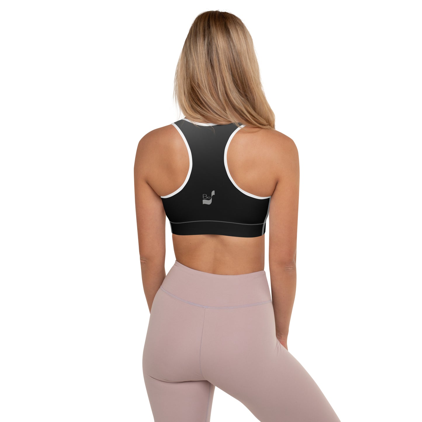 Black Gradient BeSculpt Women Padded Sports Bra