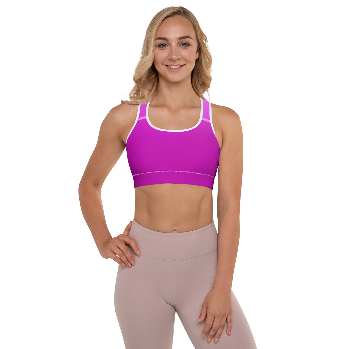 Violet Gradient BeSculpt Women Padded Sports Bra