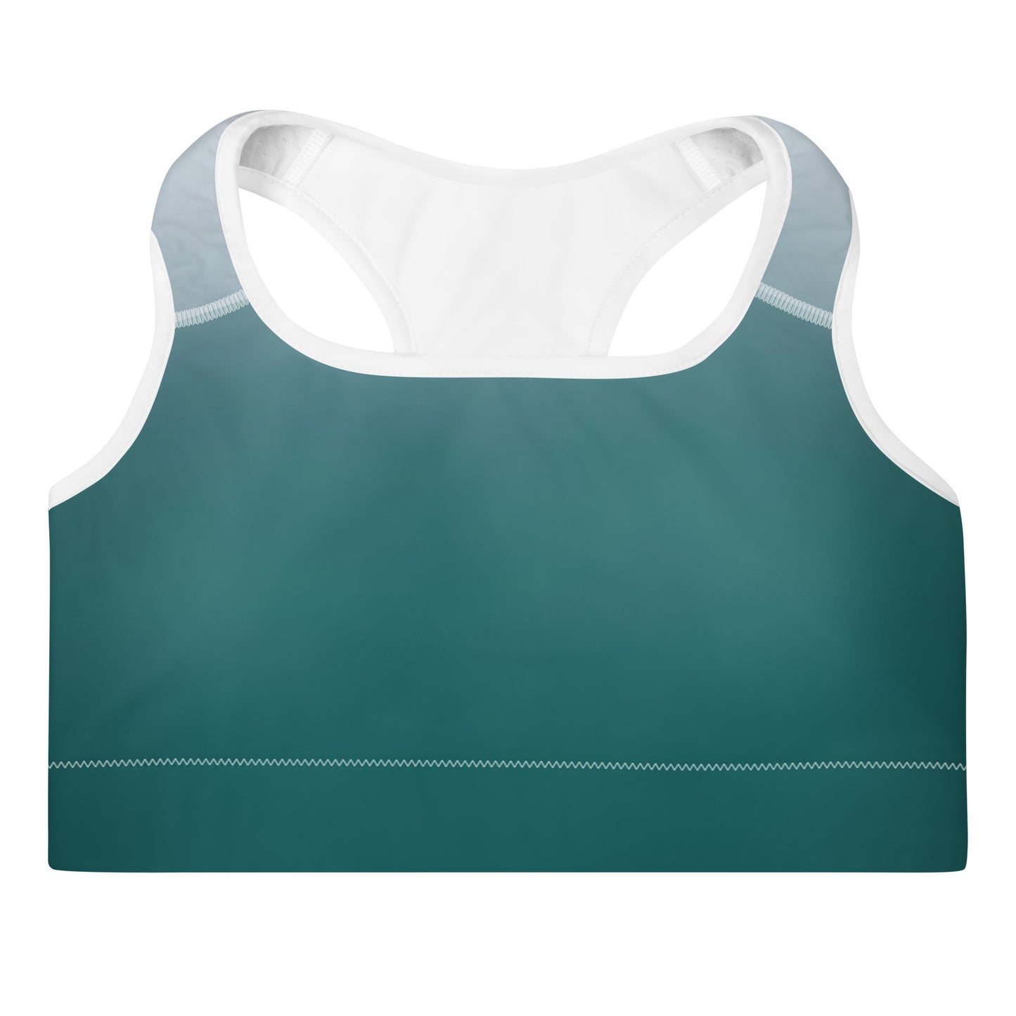 Teal Gradient BeSculpt Women Padded Sports Bra