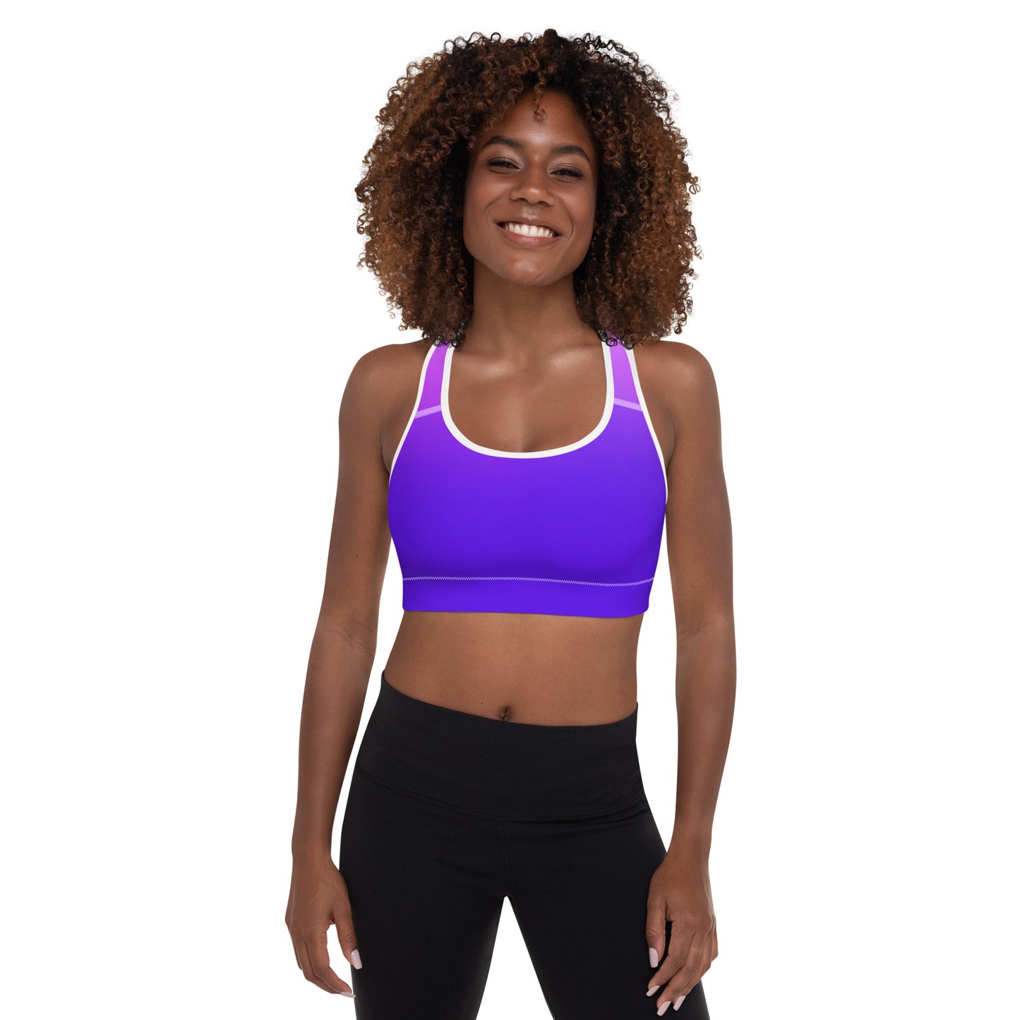 Royal Blue Gradient BeSculpt Women Padded Sports Bra