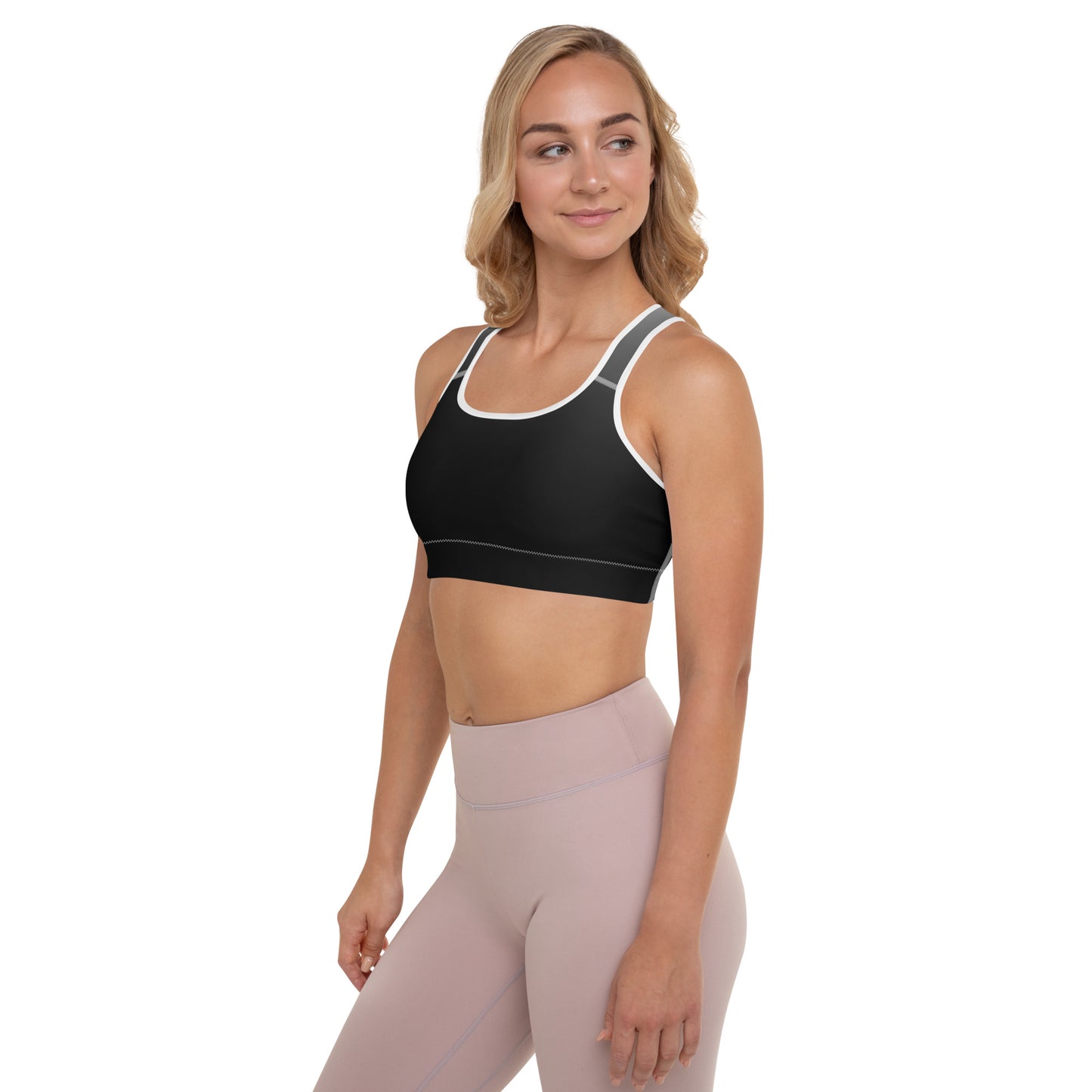 Black Gradient BeSculpt Women Padded Sports Bra