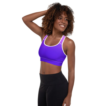 Royal Blue Gradient BeSculpt Women Padded Sports Bra